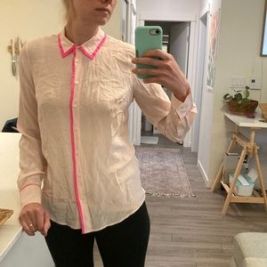J Crew | Silk blouse | long sleeve button up
